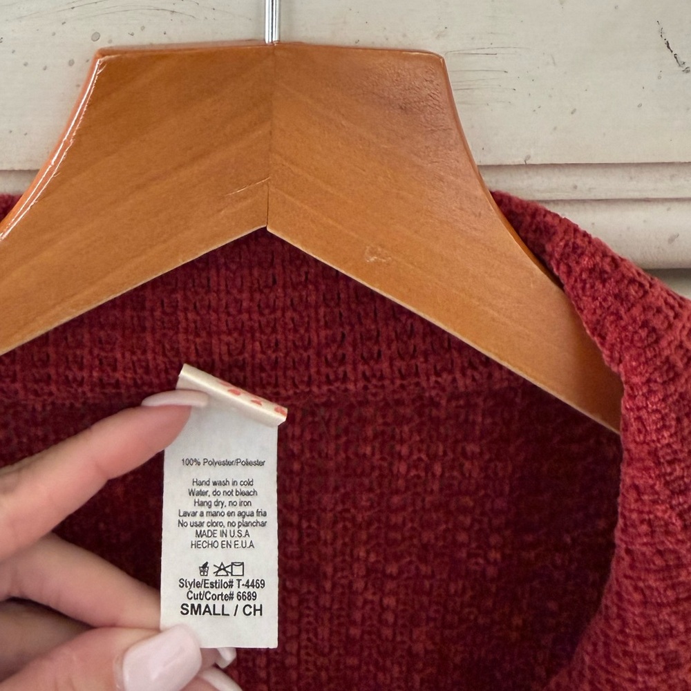 Rust Chambray Shacket - Picture 3 of 3